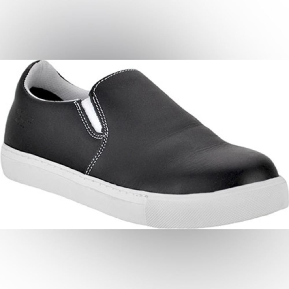 Mellow Walk Slip On Jessica Black Steel Toe Work Shoes Size 8.5